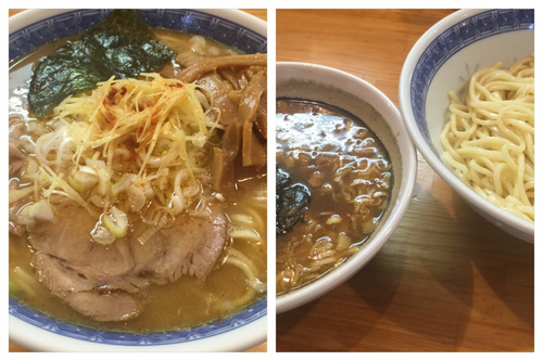 「塩ラーメン(並)・つけめん(小)」@自家製中華そば としおかの写真