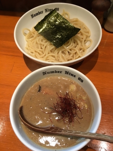 「濃厚つけ麺(煮干/熱盛り)800円」@麺Dining Number Nine 09の写真