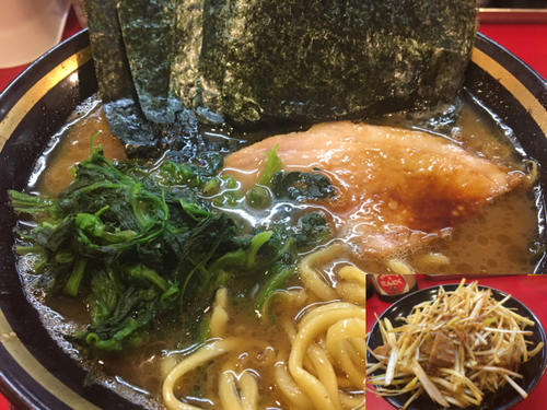 「ラーメン700円、海苔50円、味ネギ150円」@家系ラーメン 熊田家の写真
