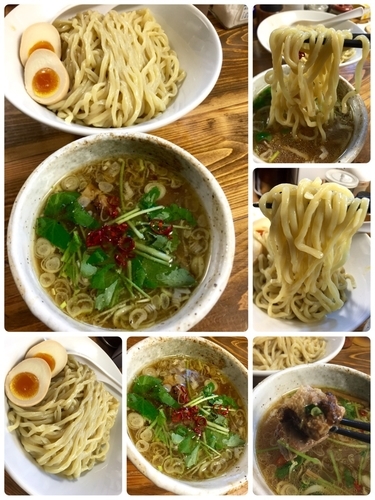 「【限定】３周年のつけ麺 味玉付 ￥1000」@くじら食堂の写真
