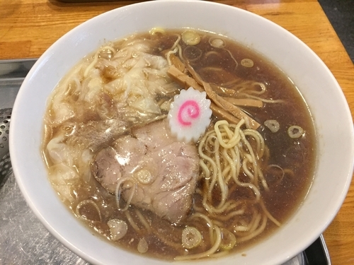 「ワンタン中華麺(小)¥800」@飛田給 大勝軒の写真