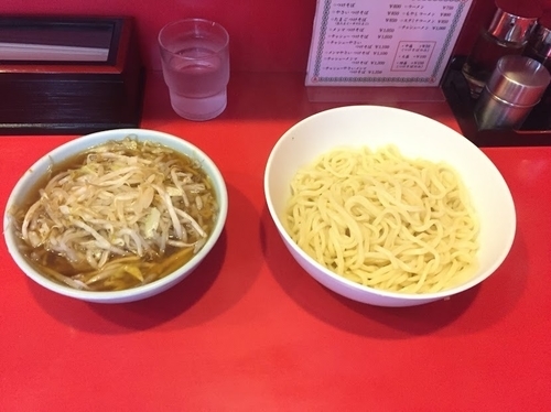 「やさいつけそば 濃い目熱盛り湯無し」@丸長 目白店の写真