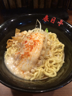 「鶏豚油そば並」@油そば専門店 春日亭 池袋本店の写真