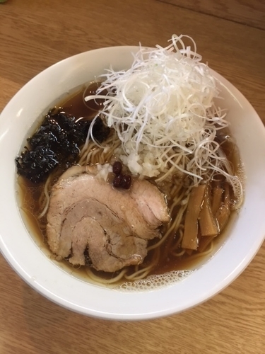 「ネギらーめん　680円」@麺処 あずきの写真