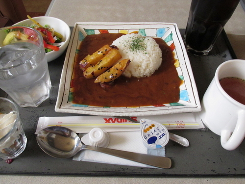 「おさつスティックカレー（ｻﾗﾀﾞ・ｽｰﾌﾟ付き）　「620円」@シダックス 春日部ユリノキ通り店の写真