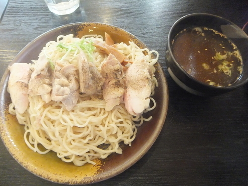 「鶏塩焼きつけ麺980円(ぱどクーポンで780円)」@らーめん 一真堂の写真