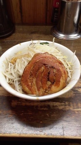 「雷そば（濃厚、ニンニク）」@雷 北松戸本店の写真