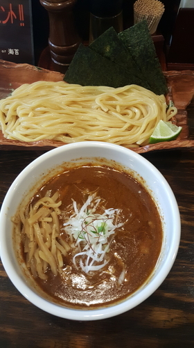 「濃厚つけ麺（辛つけ麺）」@めん処 渚の写真