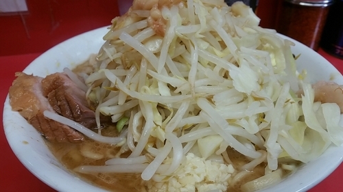 「ラーメン小　全マシ」@ラーメン二郎 環七一之江店の写真