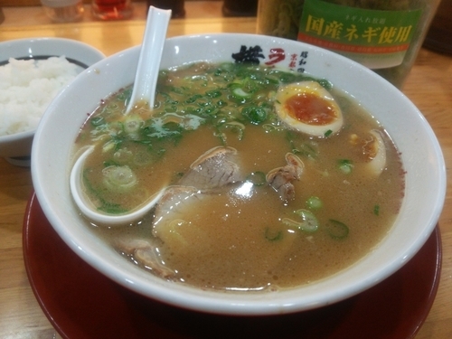 「味玉ラーメン＋小ライス」@ラーメン 横綱 港店の写真
