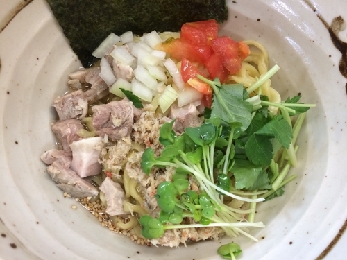 「カニがドーンっと香る蟹のまぜそば」@㐂九家の写真