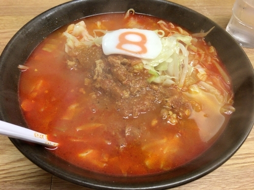 「野菜トマトらーめん」@8番らーめん 大沢野店の写真