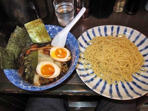 「特製つけ麺　750円」@肉厚わんたん麺と手作り焼売 ら麺亭 浅草支店の写真