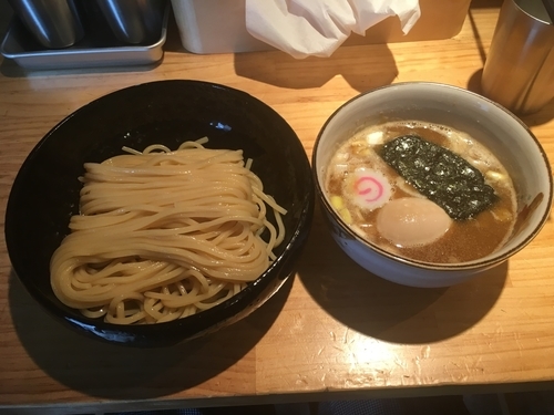 「つけ麺＋クーポン味玉」@つけ麺 山崎の写真