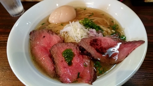 「牛そば【限定】大盛」@麺屋たつみ 喜心 秩父店の写真