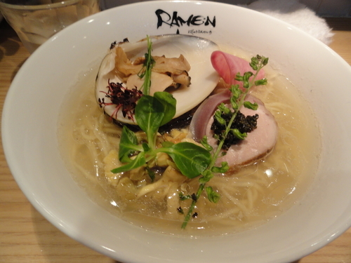 「【四周年限定】四種の天然蛤そば」@Ramen にじゅうぶんのいちの写真