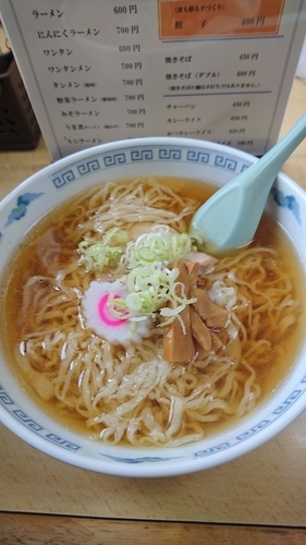 「カツ丼とラーメン 800円」@コムギの写真