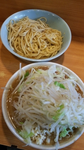 「たまごかけつけ麺(限定)」@ラーメン二郎 八王子野猿街道店2の写真