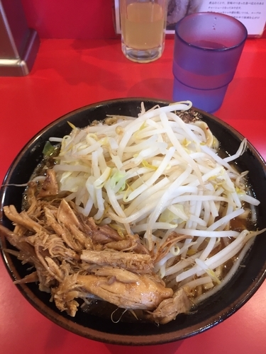 「辛いミニラーメンしびれほぐし鶏」@麺屋 桐龍の写真