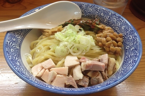 「シン(辛)･納豆まぜそば(限定)＋ニラ豆板醤＋ご飯」@麺処 いし川の写真