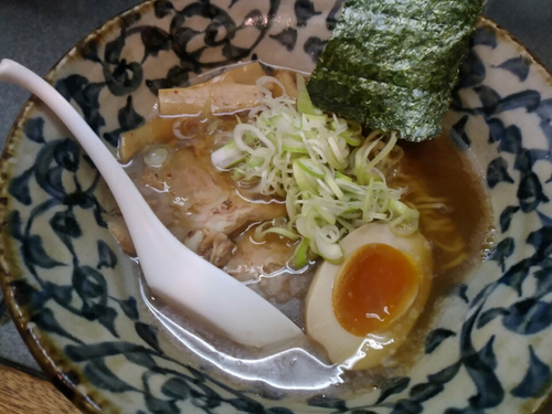 「和風中華そば700円＋ちょい＋100円」@洛二神の写真