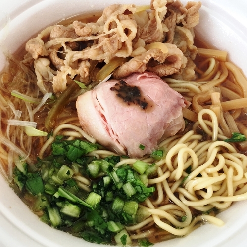 「龍のひげ × 麺や虎徹　秋薫る牛醤油そば＋牛しぐれ煮」@つくばラーメンフェスタ2016の写真