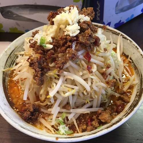 「辛みそら〜麺 (700円) 野菜増し (100円)」@麺屋 愛0028の写真