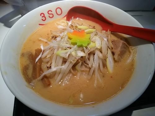 「３ＳＯらーめん（味噌Ｌ）」@RA-MEN 3SOの写真