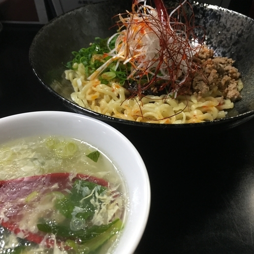 「温担担麺（並盛、オリジナル）（￥600）」@汁なし担々麺 ちりちりの写真