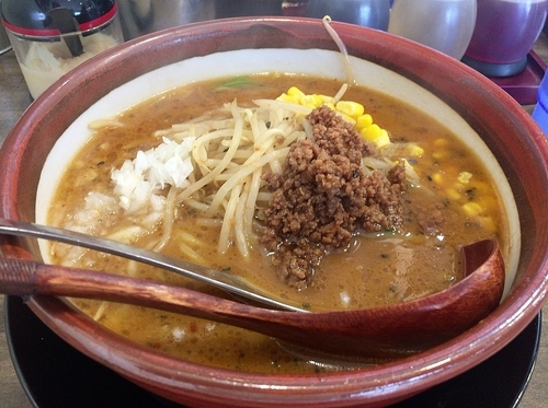 「濃厚みそラーメン（開店記念 ５００円）」@味噌ラーメン専門店 日月堂 三郷店の写真