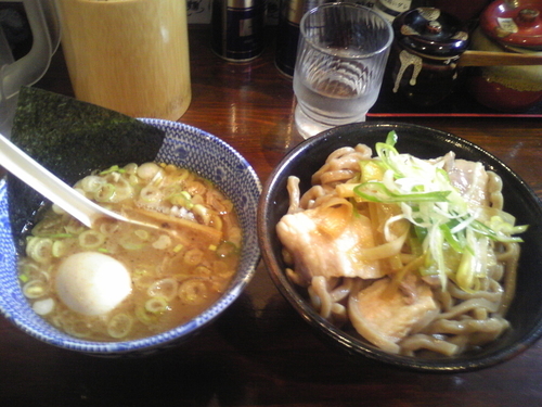 「つけ麺(肉南蛮かつお麺)」@つけ麺 紅葉の写真