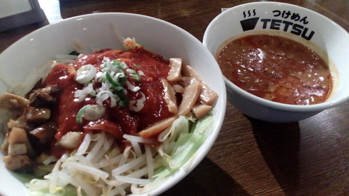 「灼熱の味噌スタミナつけ麺（900円）」@TETSU 品川店の写真