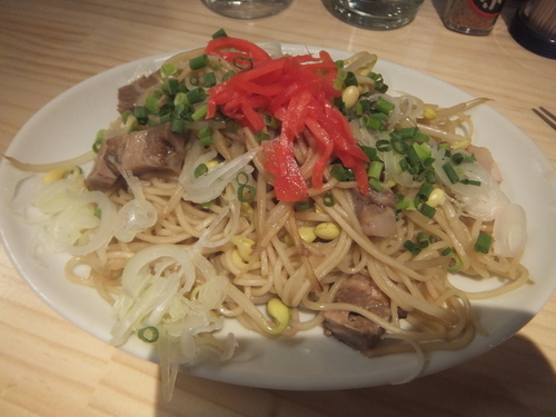 「焼きラーメン600円」@大衆馬肉酒場ジョッキーの写真