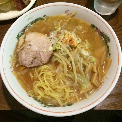 「味噌ラーメン￥６００（今月のサービスメニュー）」@柏龍の写真