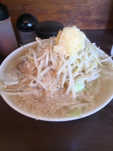 「小ラーメン　700円　「ニンニク」「アブラ」」@ラーメンこじろう 526 武蔵小杉店の写真
