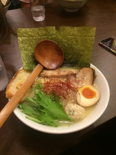 「特製濃厚鶏たけラーメン」@鶏白湯中華そば 鶏たけ商店の写真