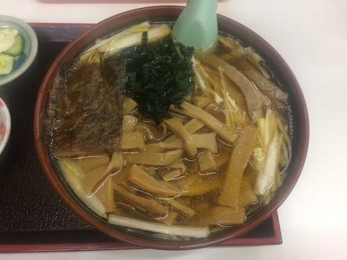 「ネギラーメン＋メンマ」@ラーメンショップ 中村屋高勢店の写真