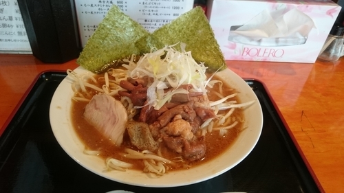 「もつ煮スタミナラーメン野菜多め　850円」@もつ煮処 大の写真