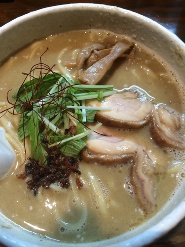 「グリーンカレーそば」@ポークヌードル内藤の写真