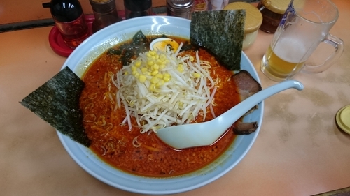 「地獄ラーメン大盛」@ラーメンショップ ヤマキンチェーン本部の写真