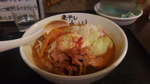 「赤こってり　850円」@煮干しらーめん青樹 立川店の写真