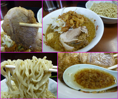 「小ラーメン+つけ麺¥700+¥150（ニンニク・アブラ）」@ラーメン二郎 めじろ台法政大学前店の写真