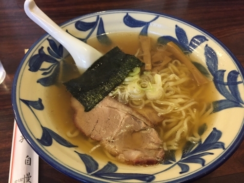 「ラーメン 580円」@手打らーめん 自慢亭の写真