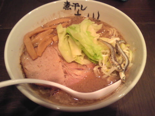 「こってり煮干ラーメン」@煮干しらーめん青樹 立川店の写真