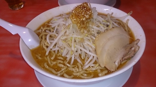 「味噌ふじ麺750円+親方300円」@明神角ふじの写真