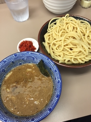 「辛つけ麺　830円」@庵悟の写真