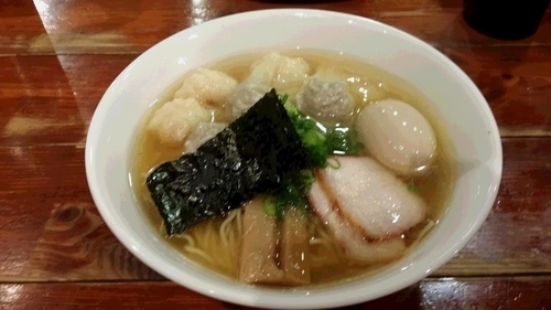 「白だし特製ワンタン麺＋味玉子」@八雲の写真