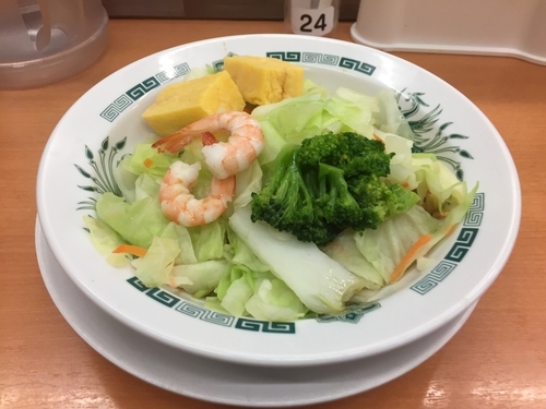 「ヘルシーオリーブ麺」@日高屋 新宿中央店の写真