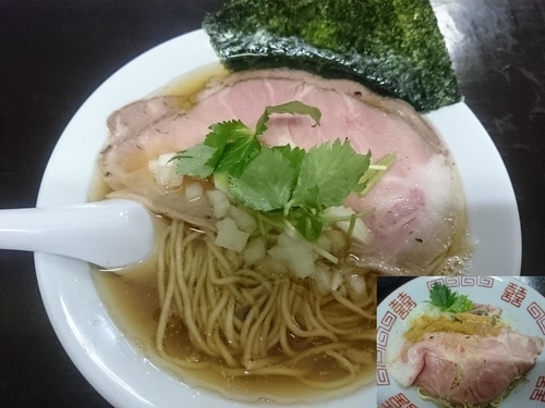「煮干そば（黒）￥750＋和え玉￥150＝￥900」@と多゛食堂の写真