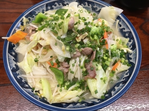 「野菜そば 大」@明石食堂の写真